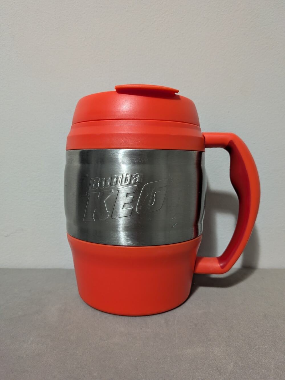 Orange & Silver 52 ounce Bubba Keg Drink Cup Beach Summer Drinks